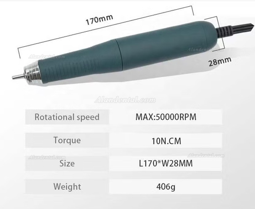 AI-TE&reg; AT-CM-031 Dental Lab Micromotor with AT-A1 50000RPM Brushless Handpiece